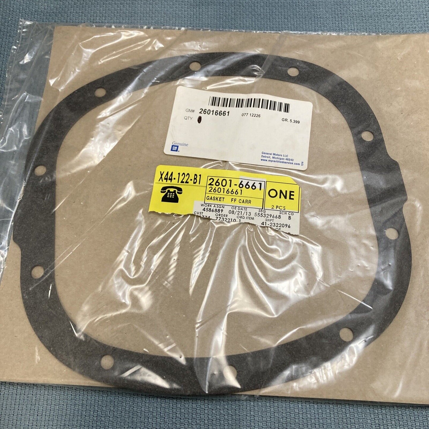 NEW GENUINE GM 26016661 GASKET, REAR AXLE HOUSING COVER GR 5.399