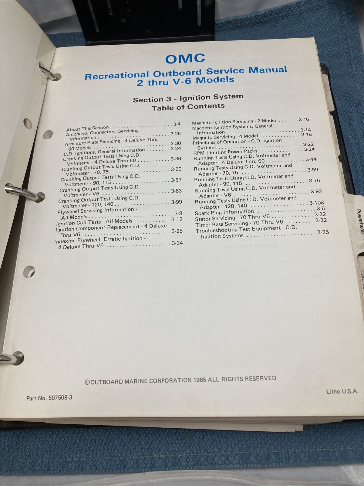 EVINRUDE/JOHNSON 507508 COMPLETE SERVICE MANUAL 2 THRU V6 RECREATIONAL MODELS