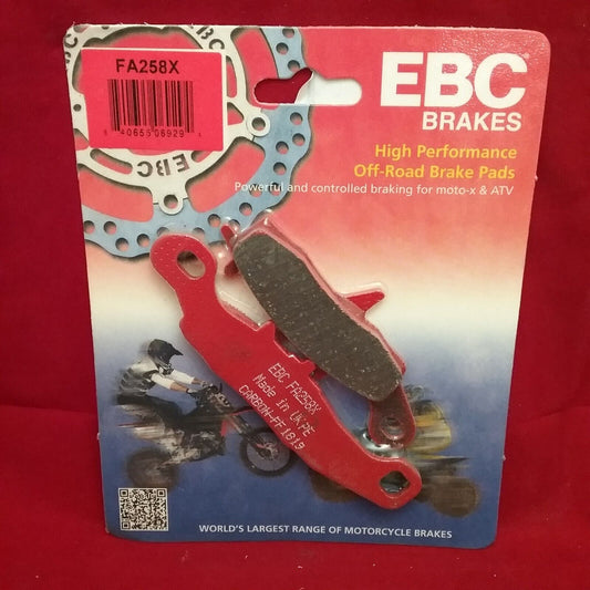 NEW EBC FA258X X-SERIES OFF ROAD CARBON BRAKE PAD SUZUKI KAWASAKI