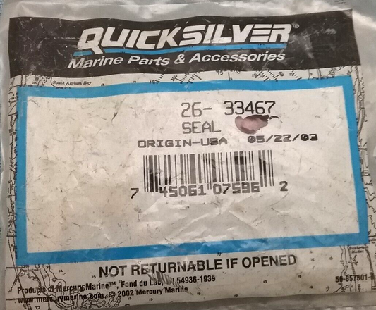 QTY3 NEW QUICKSILVER 26-33467 SEAL Oil GEAR HOUSING MERCURY 18 20 25HP