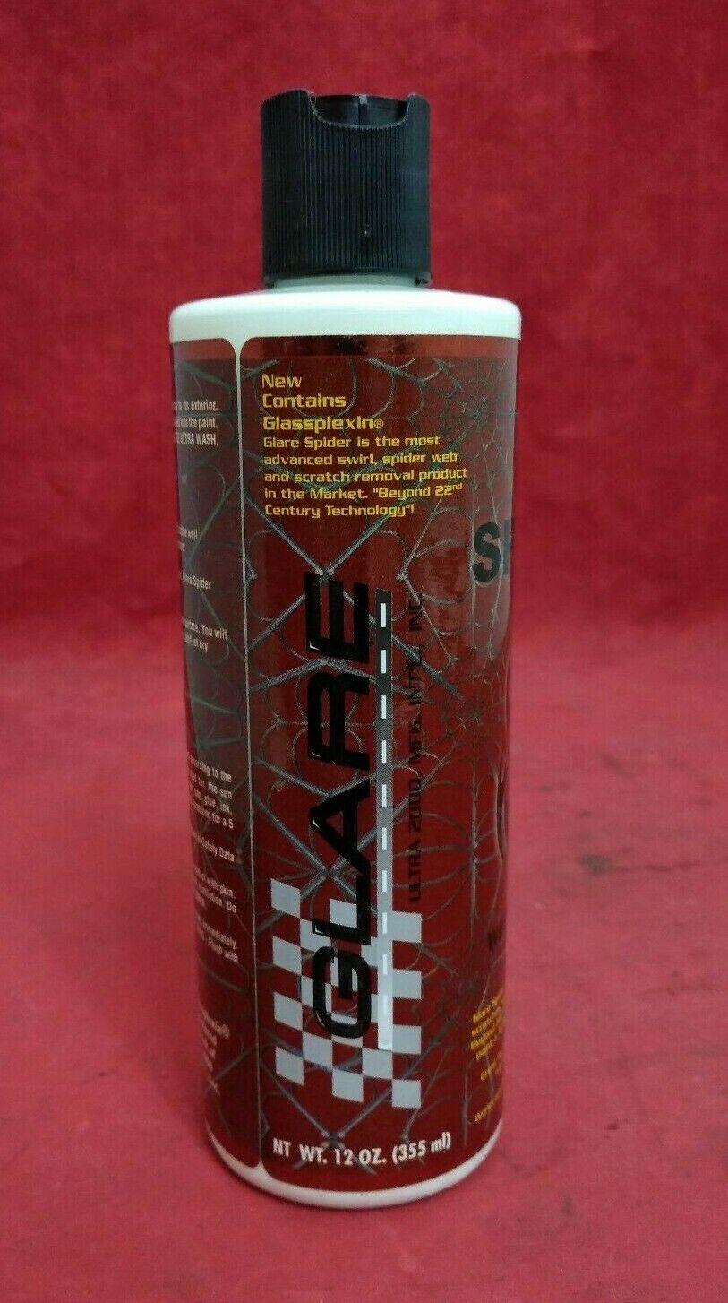 GLARE & Glassplexin SPIDER / Web and Swirl Remover for Motorcycle Paint