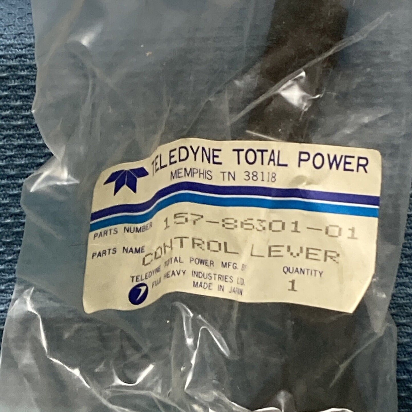 NEW GENUINE TELEDYNE TOTAL POWER 157-86301-01 CONTROL LEVER