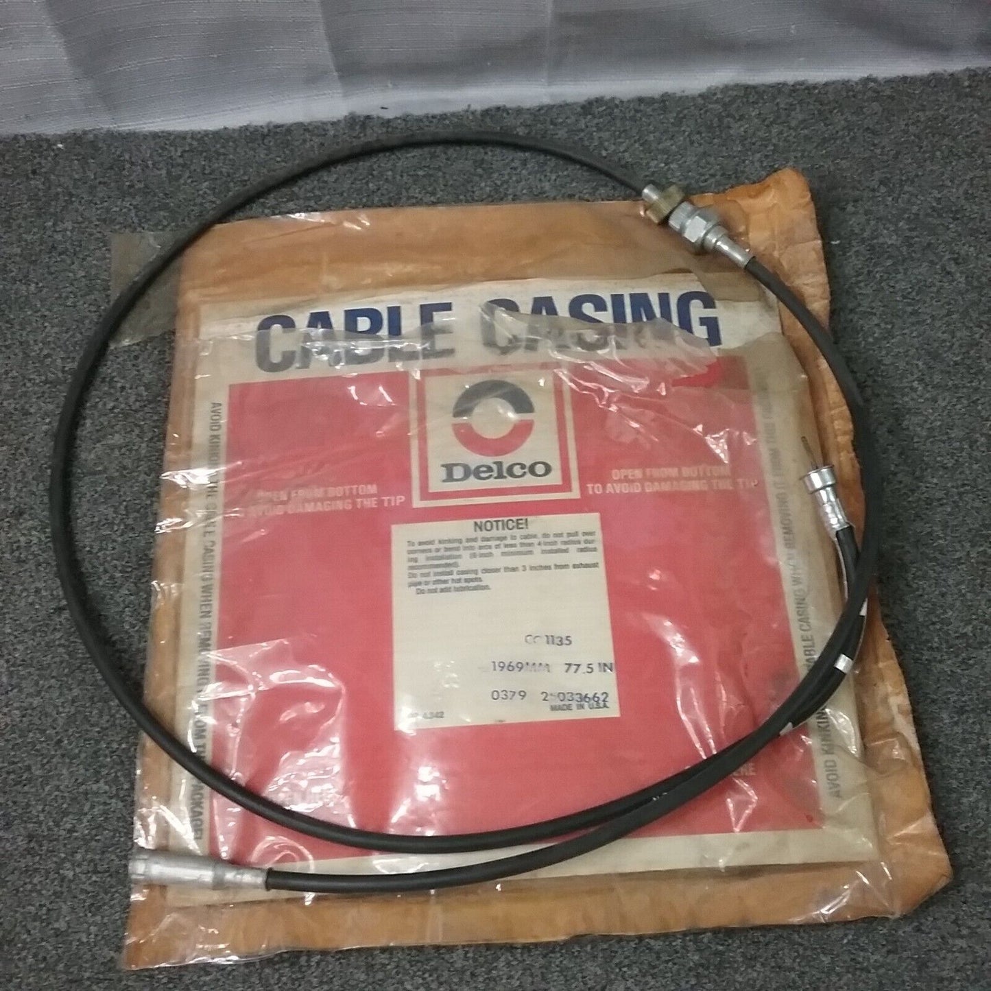 GENIUNE AC DELCO CC1135 SPEEDOMETER CABLE GM 25033662