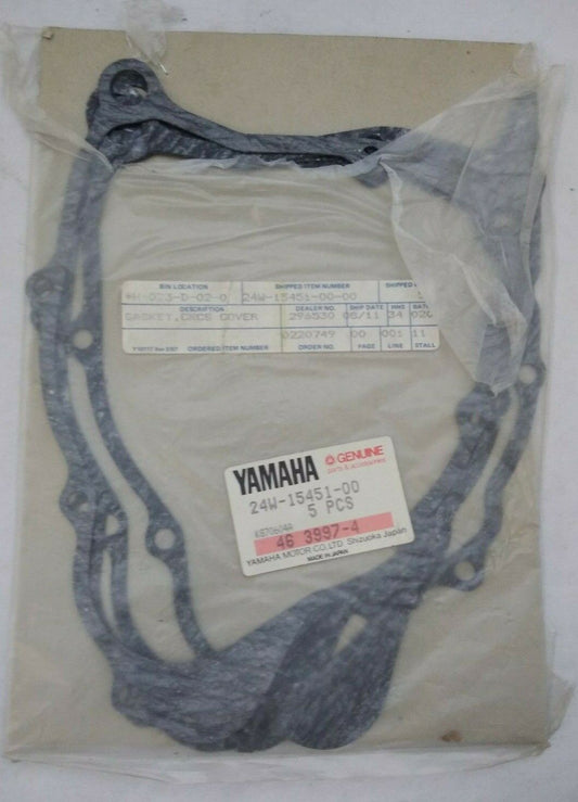 NEW Yamaha CrankCase Cover Gasket / 24W-15451-00-00 / QTY: 5