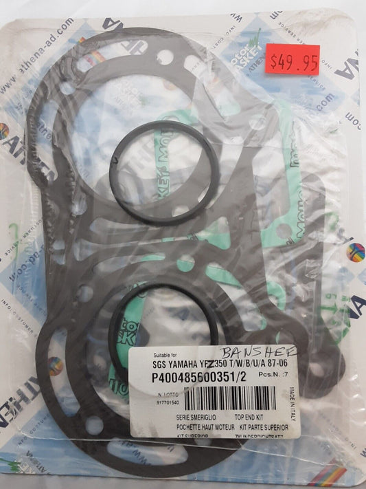 NEW ATHENA P400485600351/2 YAMAHA TOP END GASKET KIT BANSHEE YFZ350 1987-06