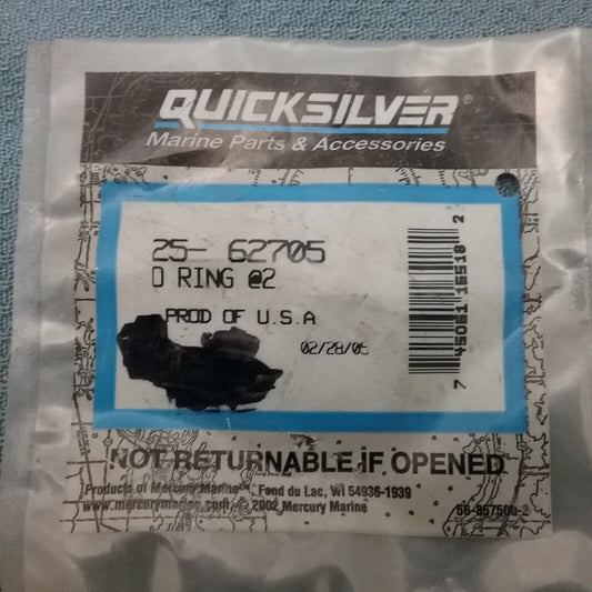 QTY2 NEW QUICKSILVER 25-62705 O RING Mercury Mercruiser Outboard 30-125HP Bravo