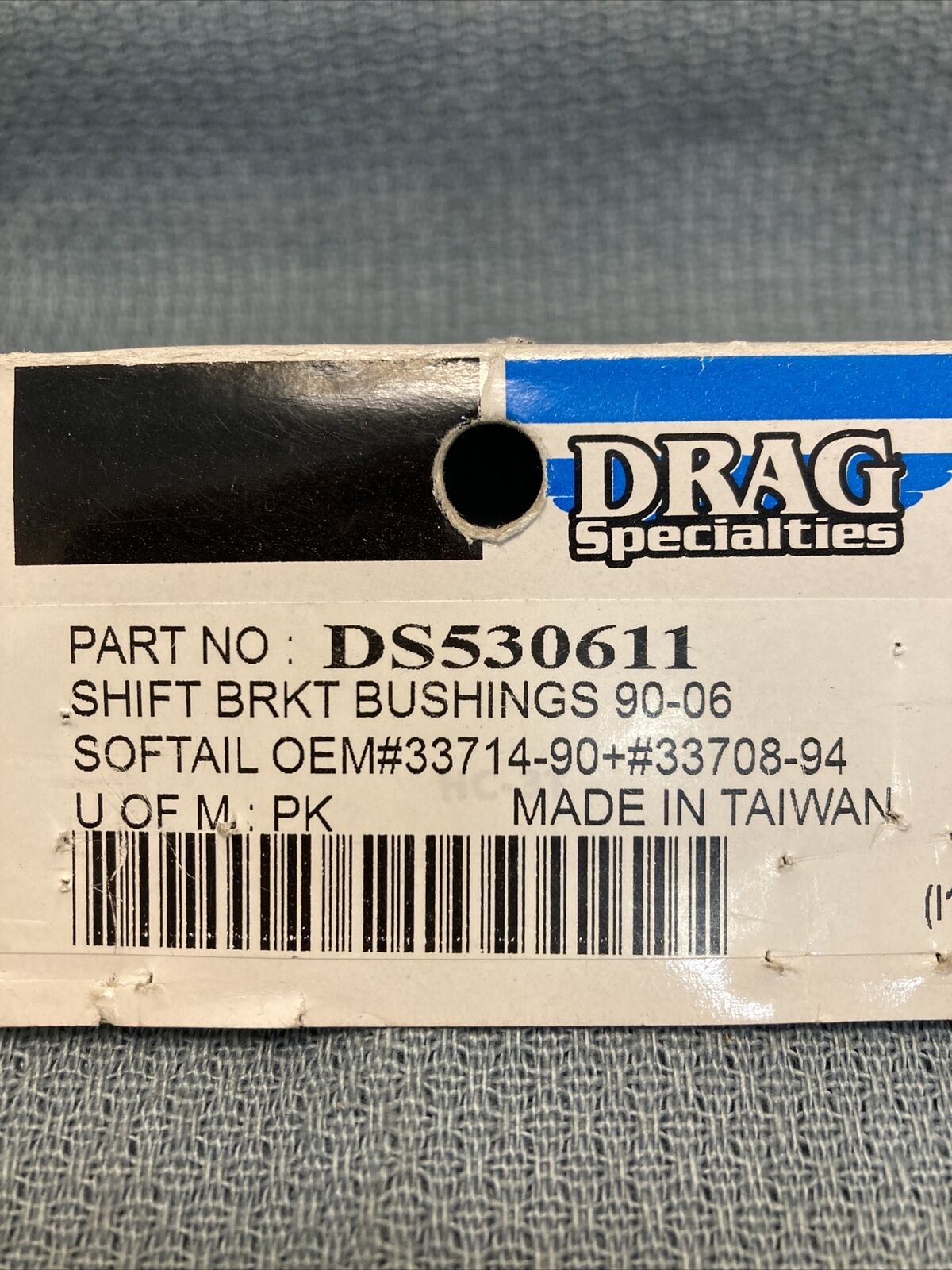 NEW DRAG SPECIALTIES DS530611 Shift Bracket Bushing 33714-90, 33708-94