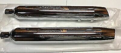 Harley Davidson Silencer Muffler / FLHX1580 / 65591-07 / 65592-07 / Set / Chrome