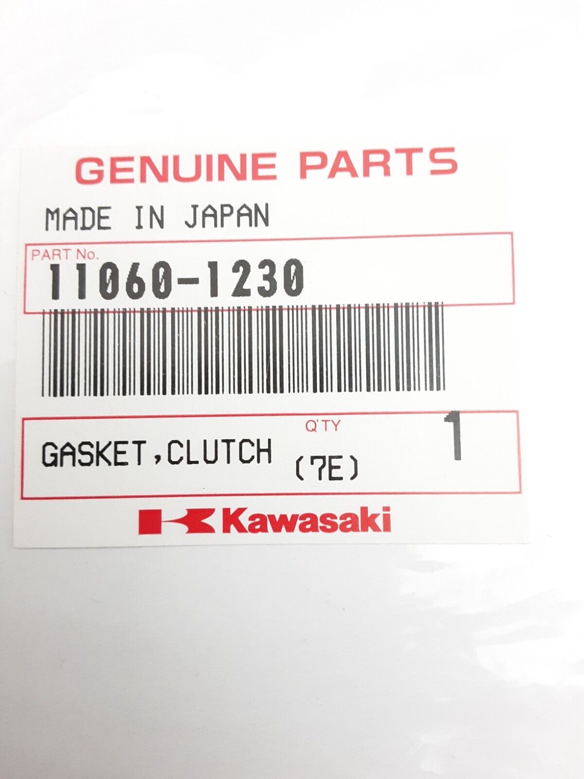 NEW GENUINE KAWASAKI 11060-1230 GASKET, CLUTCH COVER Bayou KLF300 1989-1995