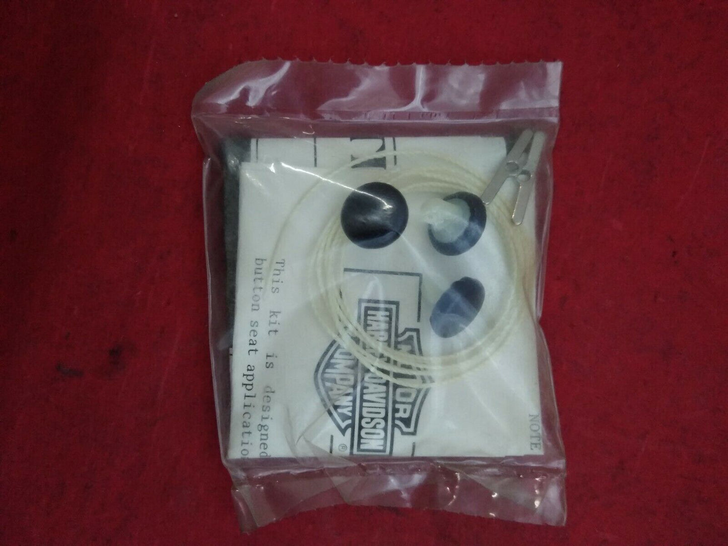 New Harley Davidson Button Seat Repair Kit / 91000-81
