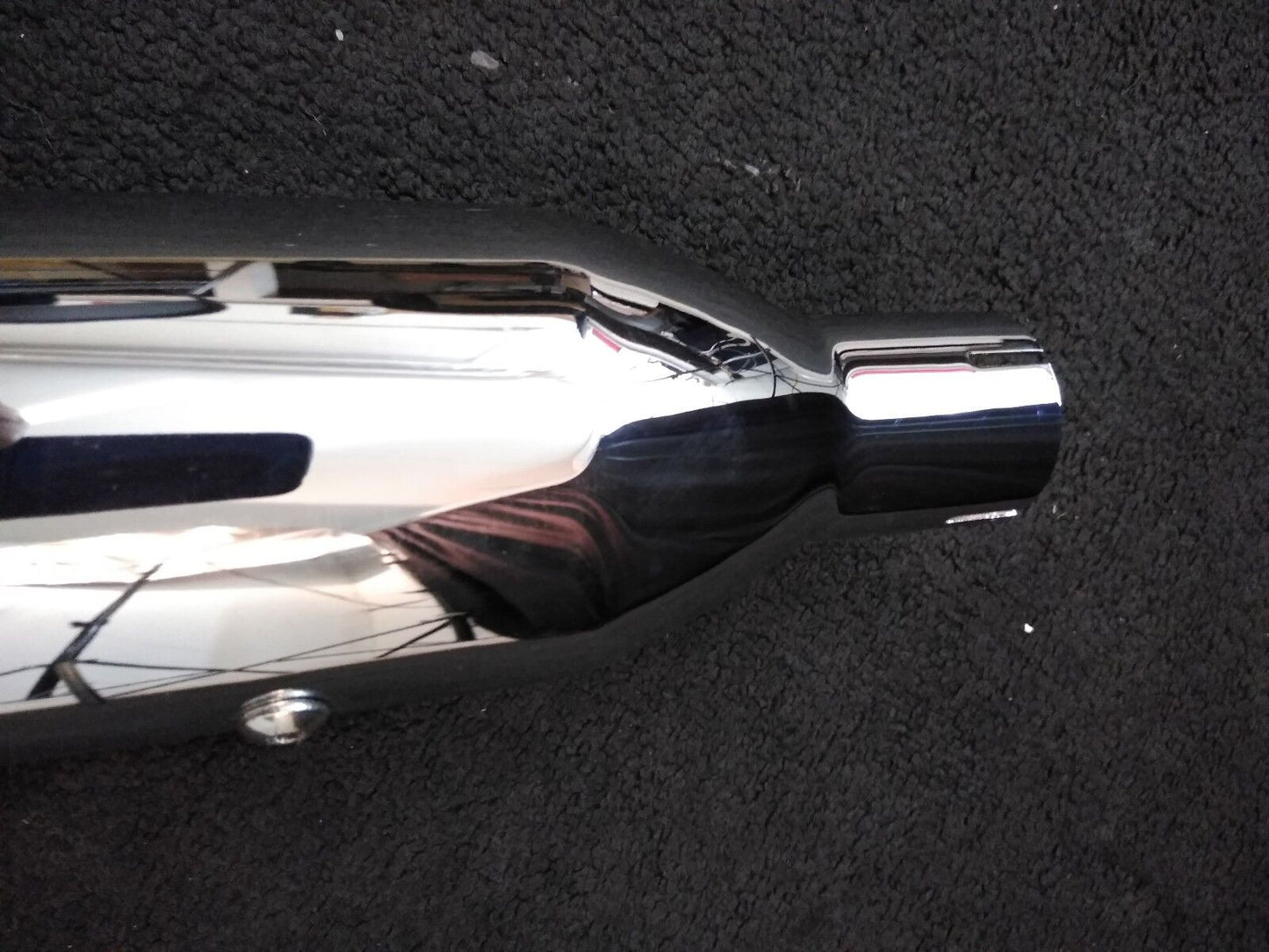 NEW Rush Slip On Big Louie Chrome Muffler P/N 31905-225 LH/JK11 #B1638 For H-D