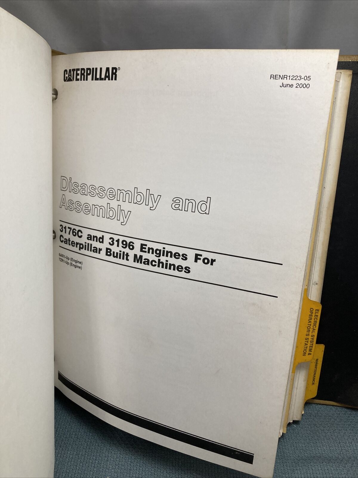 GENUINE CAT/CATERPILLAR SENR1925 SERVICE MANUAL 345B 345B L EXCAVATORS VOLUME I