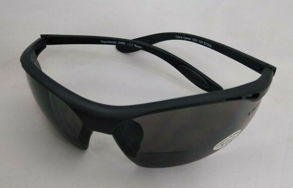 Chap'el Eyewear Sunglasses and Case / Black Frames Smoke Lens / R206BF