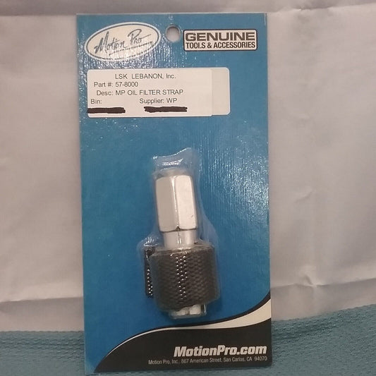 NEW GENUINE MOTION PRO 57-8000 OIL FILTER STRAP WRENCH 3/8 DRIVE