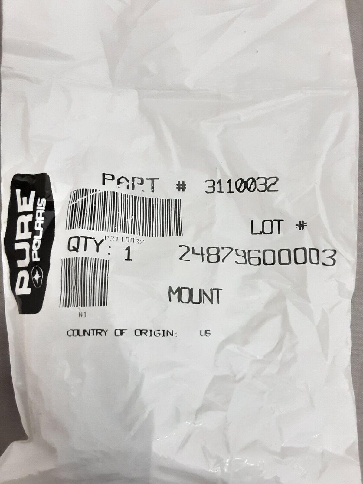 NEW GENUINE POLARIS 3110032 QTY 2 MOUNT, RUBBER Trail Boss Sportsman Magnum