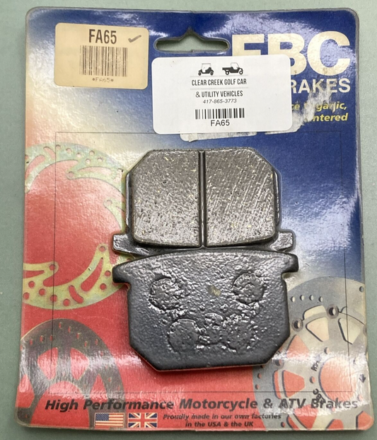 NEW EBC FA65 Organic Brake Pads MOTORCYCLE & ATV