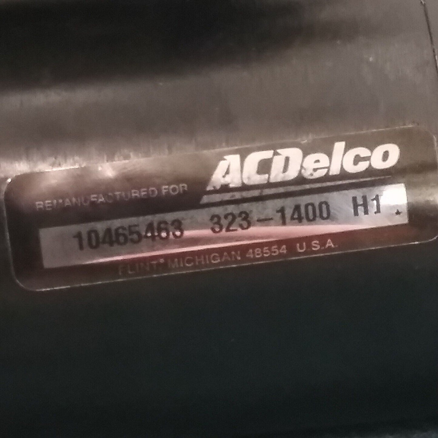 NEW ACDELCO 323-1400 REMANUFACTURED STARTER MOTOR GM 10465463