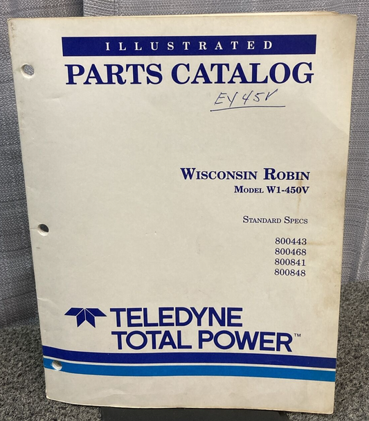 TELEDYNE TOTAL POWER WISCONSIN ROBIN W1-450V  ILLUS. PARTS CATALOG