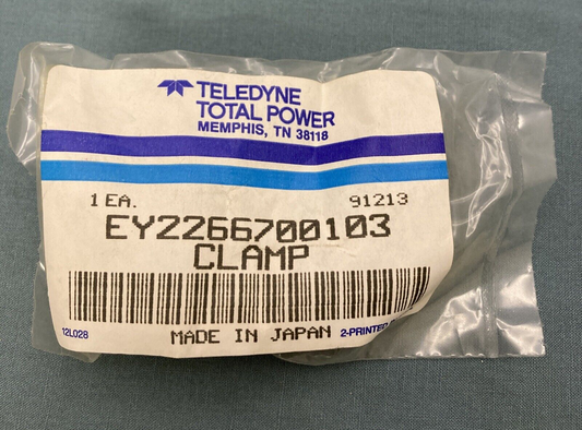 QTY 2 NEW GENUINE TELEDYNE TOTAL POWER EY2266700103 CLAMP 226-67001-03