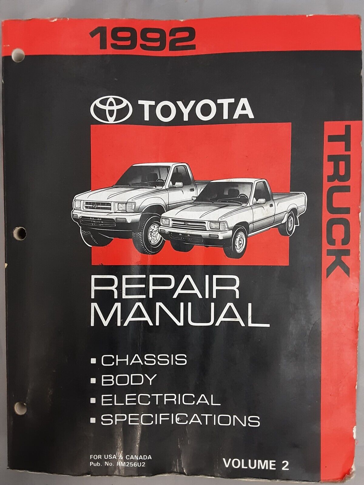 TOYOTA 1992 PICKUP TRUCK SHOP SERVICE REPAIR MANUAL VOLUME 2