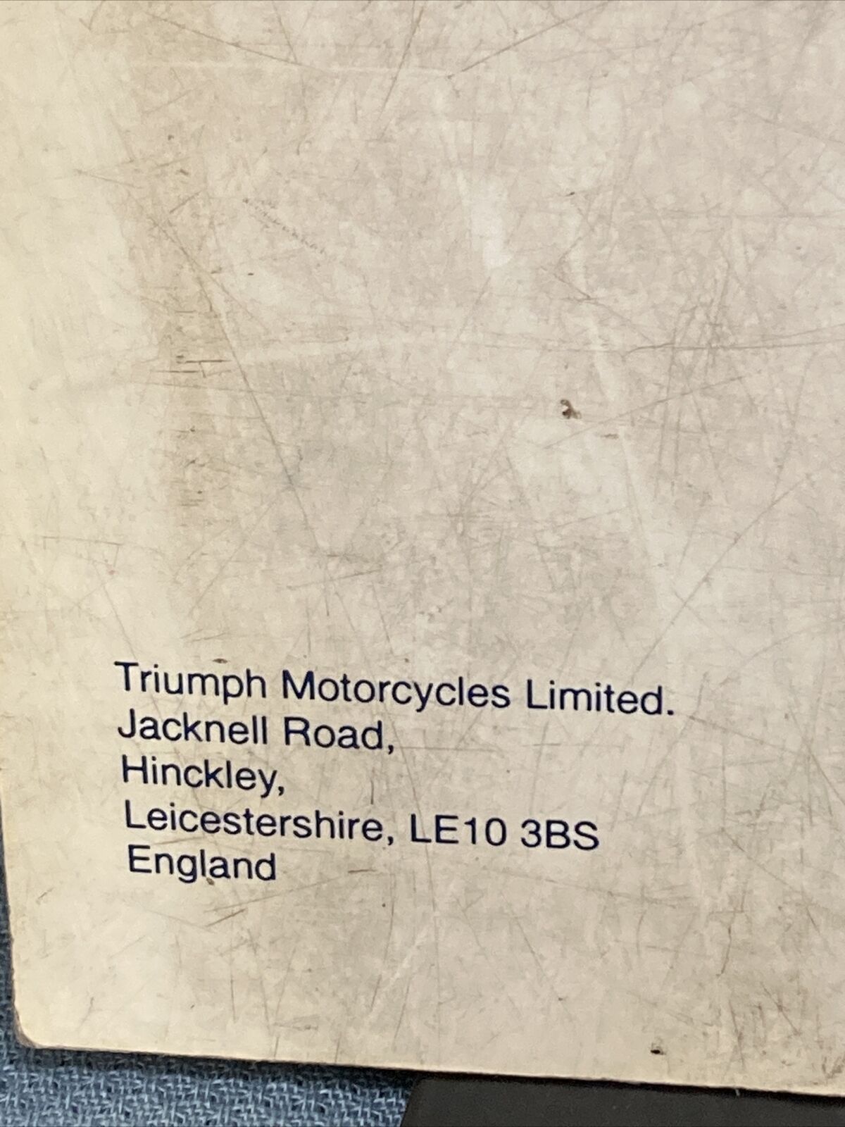 TRIUMPH 3850300 SERVICE MANUAL ISSUE 8, 06/99