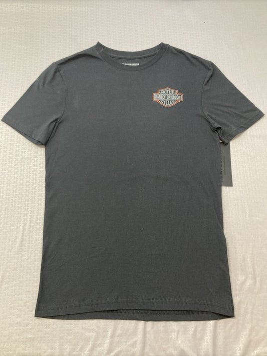 NEW HARLEY DAVIDSON 96040-23VM MEN'S WWP BACK GRAPHIC TEE, BLK S