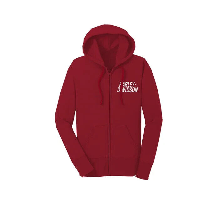NEW GENUINE HARLEY DAVIDSON 96604-22VW WOMEN'S XLARGE HOODIE KNIT RED