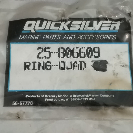 QTY4 NEW QUICKSILVER 25-806609 O RING 0.489 X 0.070 Mercruiser 5.7-8.2L