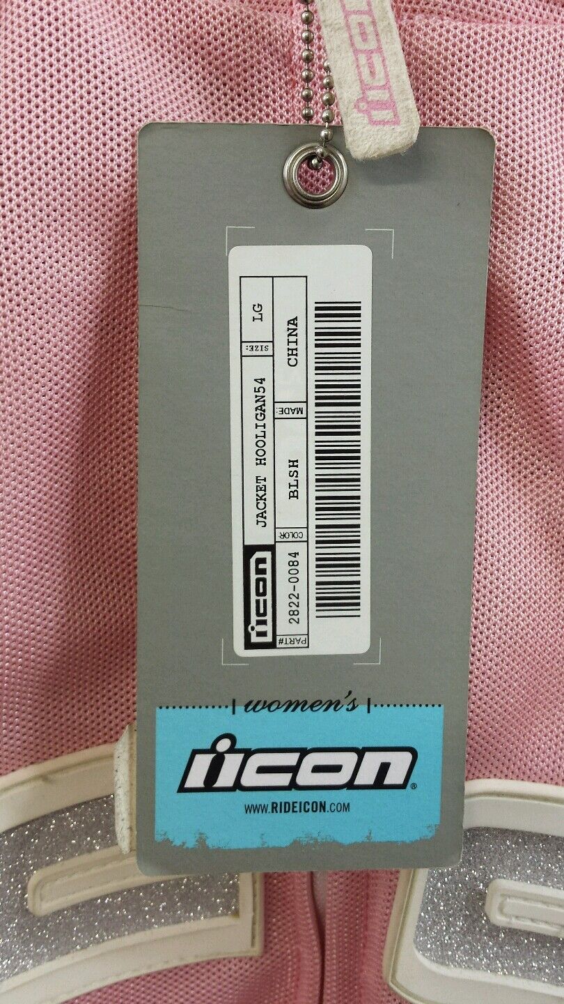 NEW ICON Pink Hooligan 54 Jacket Large Ref 2822-0084 See Listing