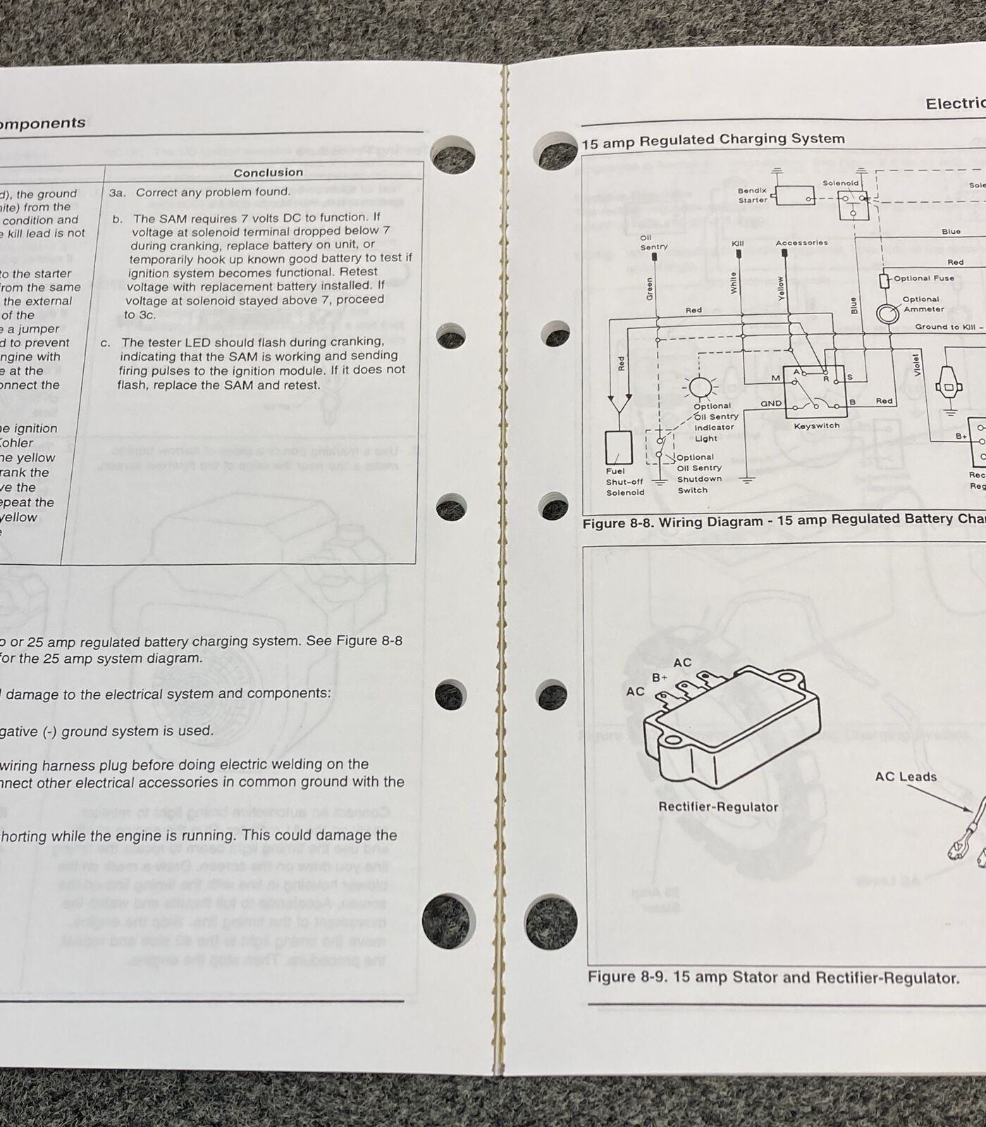 GENUINE KOHLER ENGINES TP-2428-A COMMAND HORIZONTAL CRANKSHAFT SERVICE MANUAL