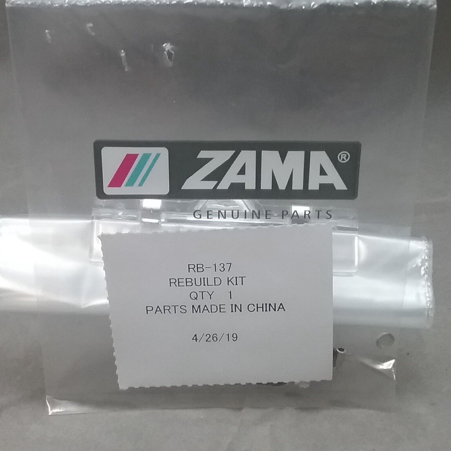 QTY2 NEW ZAMA RB-137 CARBURETOR REPAIR KIT