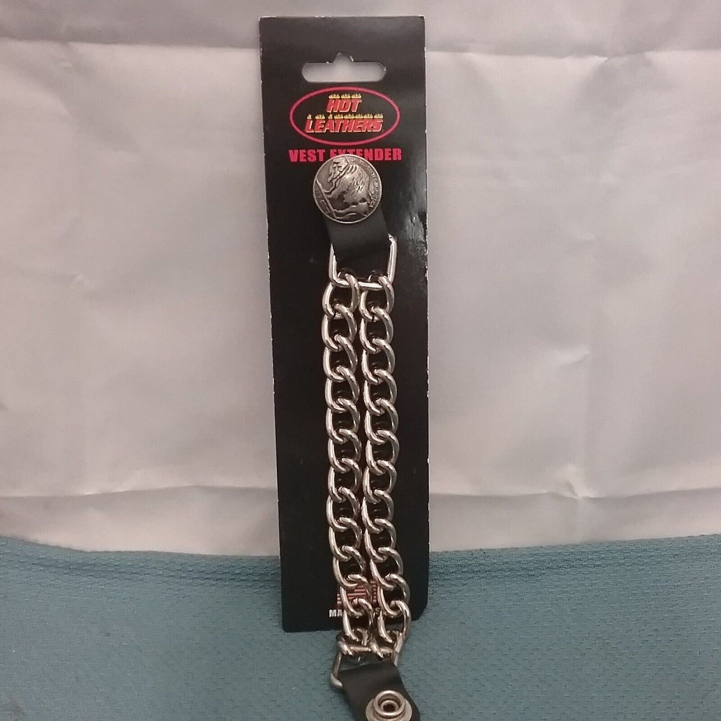 NEW HOT LEATHERS VXC2004  BUFFALO NICKEL VEST EXTENDER