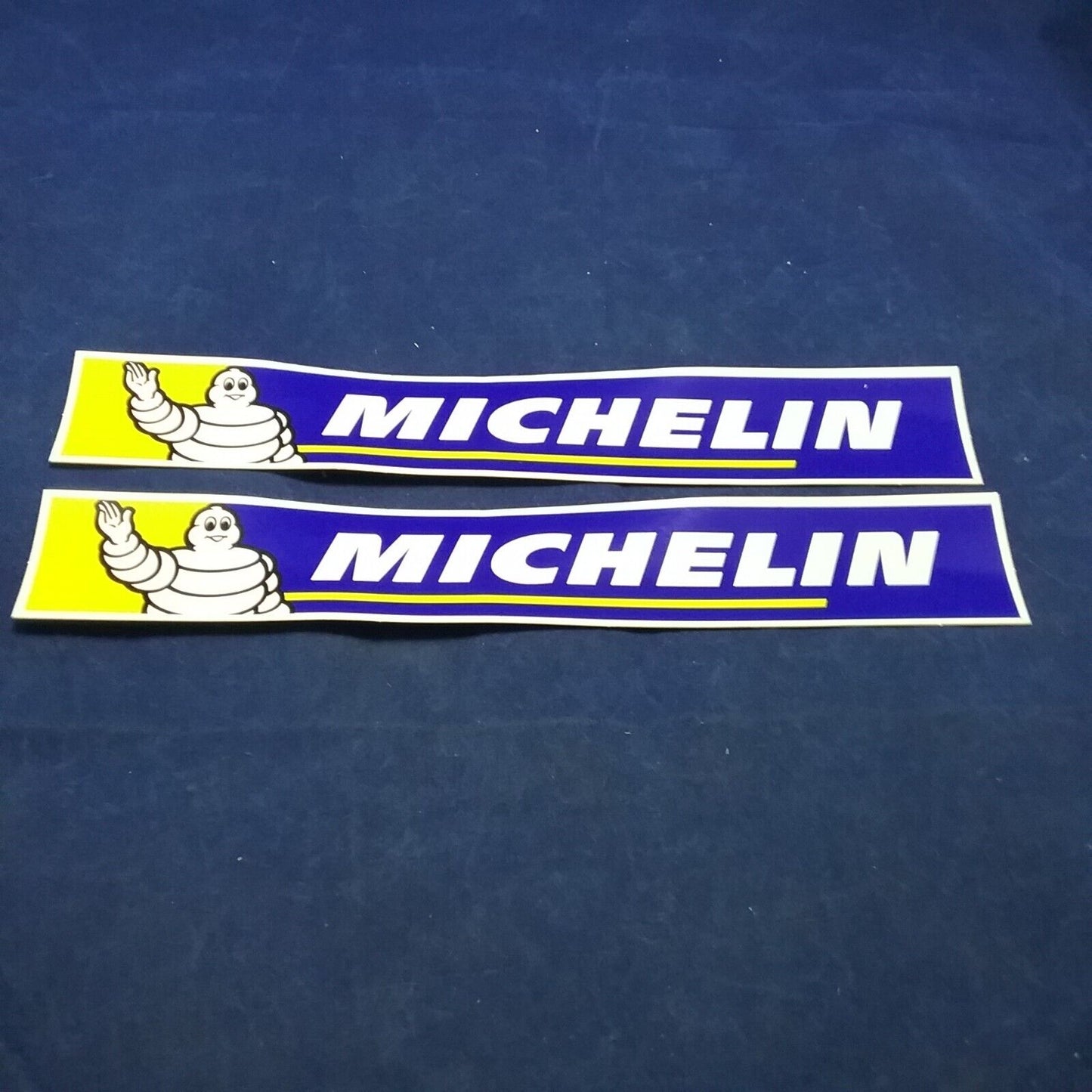 QTY2 NEW MICHELIN TIRES DECAL 1"X8"