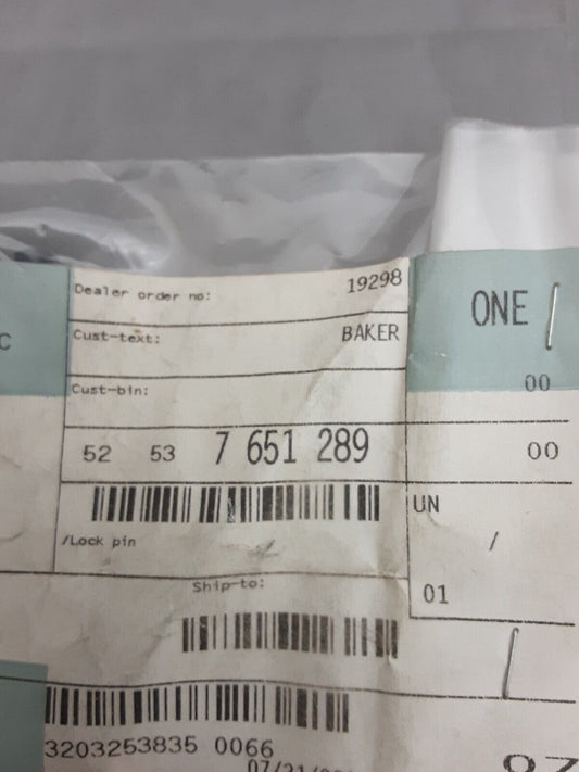 NEW GENUINE BMW 52537651289 LOCK PIN R1100S 1997-2004