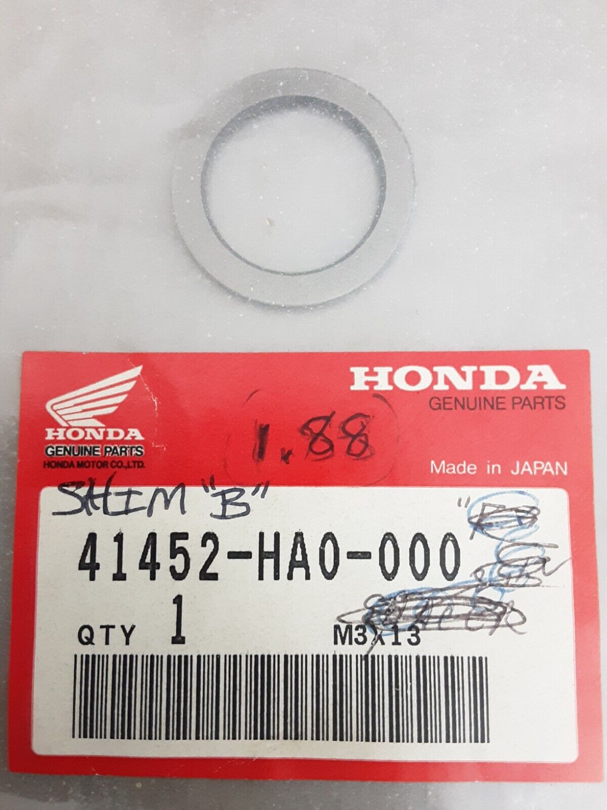 NEW GENUINE HONDA 41452-HA0-000 SPACER B BIGRED ATC250 RECON TRX250 TRX350 85-17