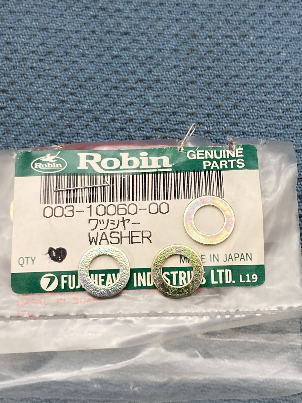 QTY 3 NEW GENUINE WISCONSIN TELEDYNE SUBARU ROBIN 003-10060-00 WASHER