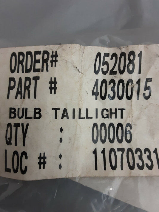 NEW GENUINE POLARIS 4030015 BULB TAILLIGHT (QTY 2) Trail Boss 350L Sportsman