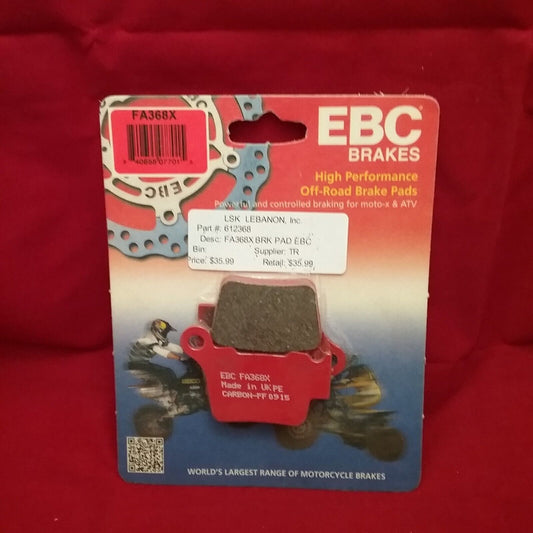 NEW EBC FA368X OFF ROAD MOTO-X REAR BRAKE PAD