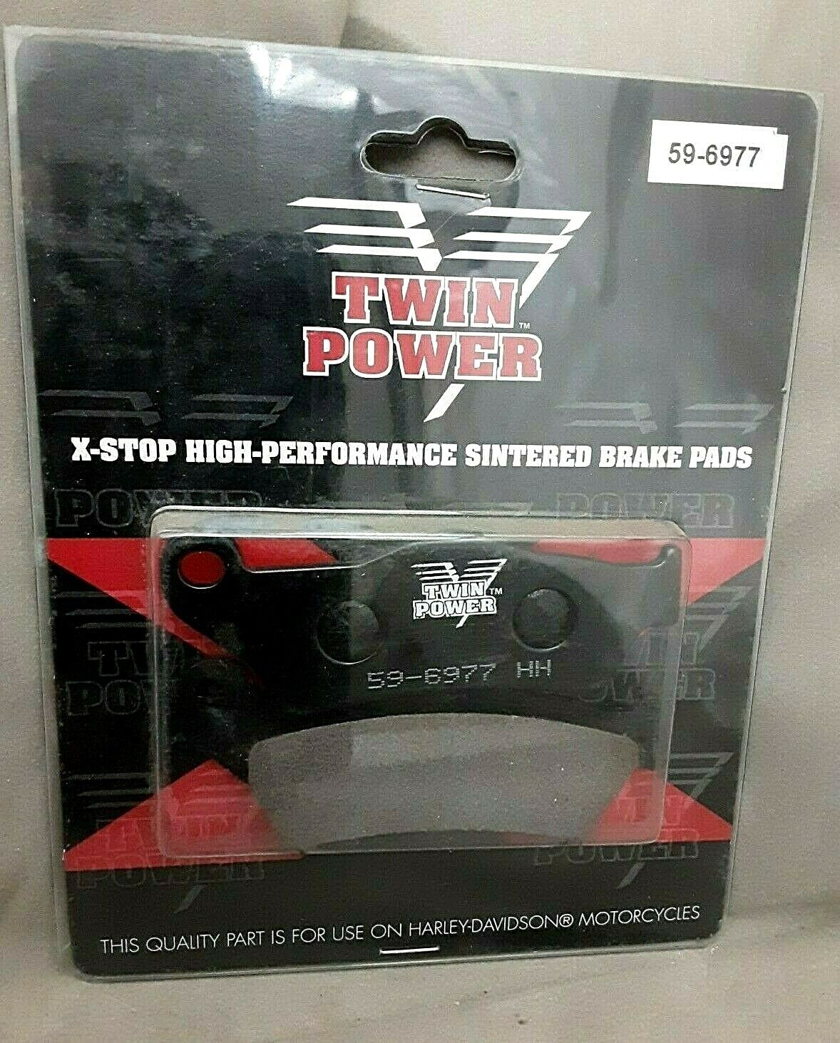 Twin Power 59-6977 X-Stop High Performance Sintered Brake Pads HD-6027S