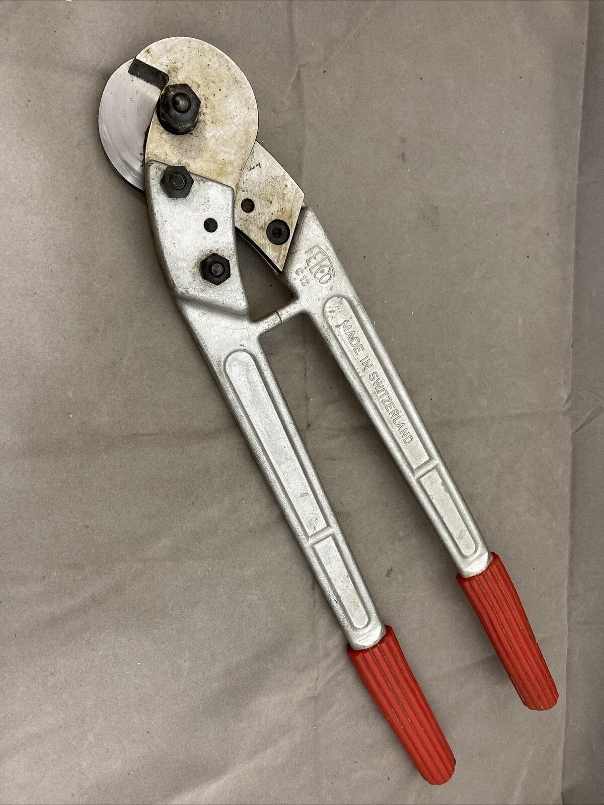 Used FELCO C12 Cable Cutters 3/8” Excellent Condition Swiss Switzerland 19”