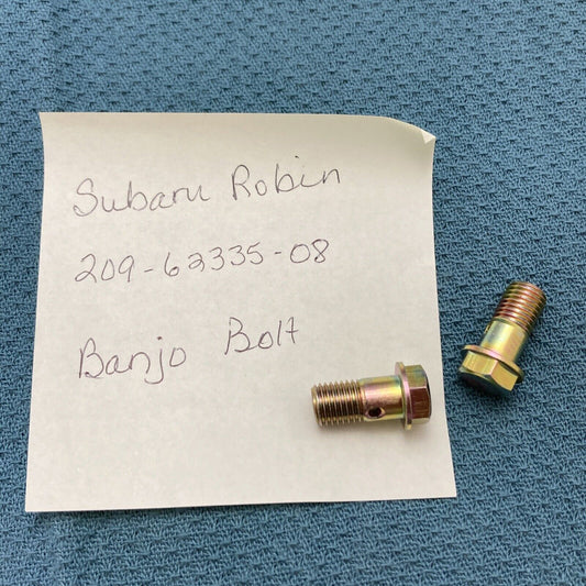 QTY 2 NEW REPLACES SUBARU ROBIN 209-62335-08 BANJO BOLT