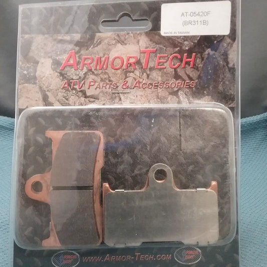NEW ARMOR TECH AT-05420F/BR311B REAR BRAKE PADS, YAMAHA YFM660FW  '02-04