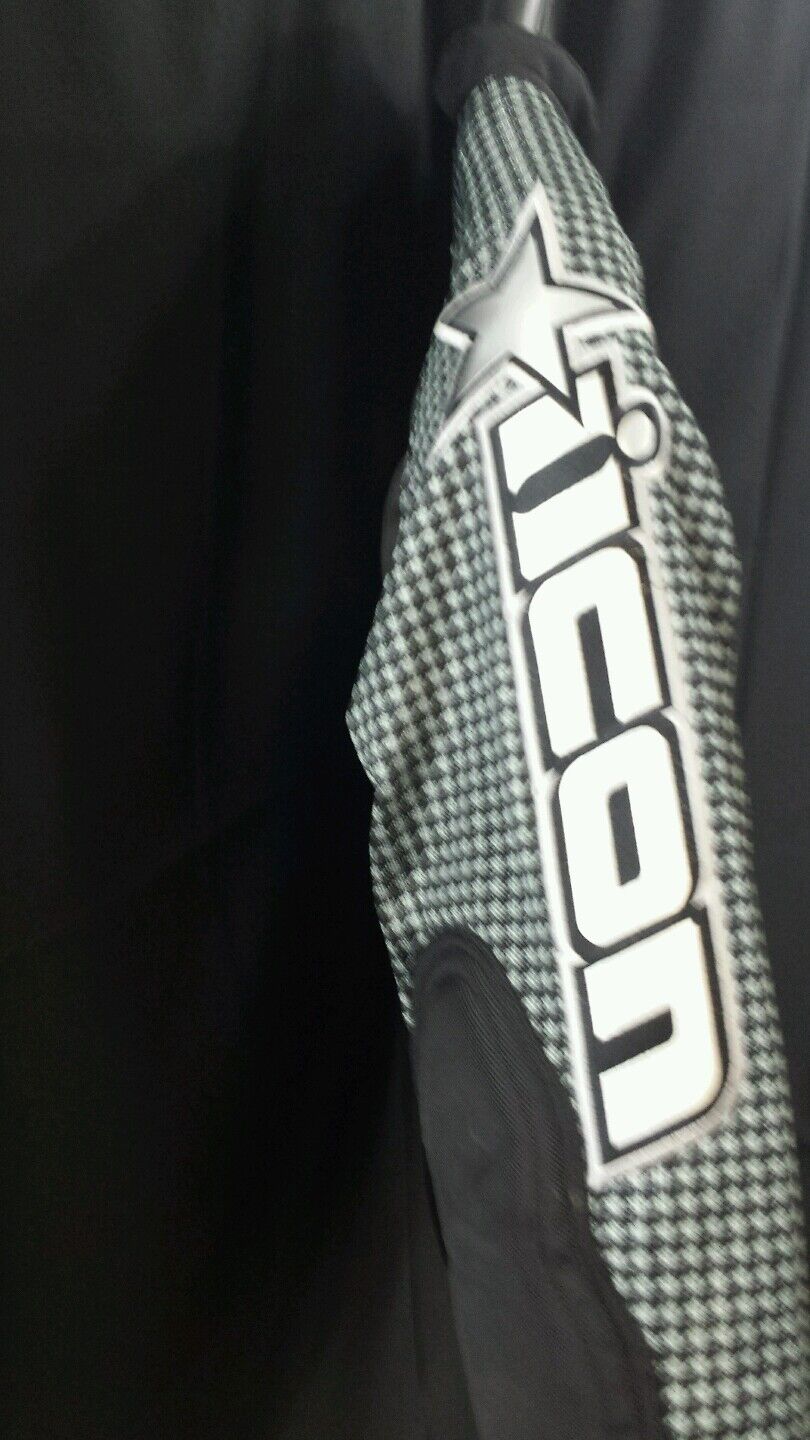 NEW ICON Black And Silver Hooligan 2 Jacket  X-large Ref 80725  See Listing