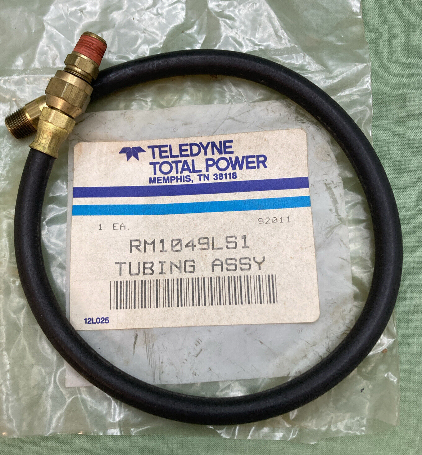 NEW GENUINE TELEDYNE TOTAL POWER RM1049LS1 TUBING HOSE ASSEMBLY