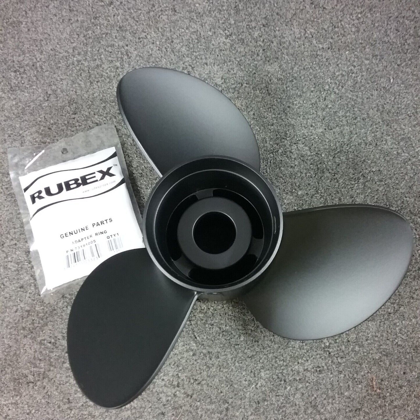 NEW SOLAS 9411-132-19 RUBEX ALUMINUM HUB PROPELLER, HUB KIT NOT INCLUDED