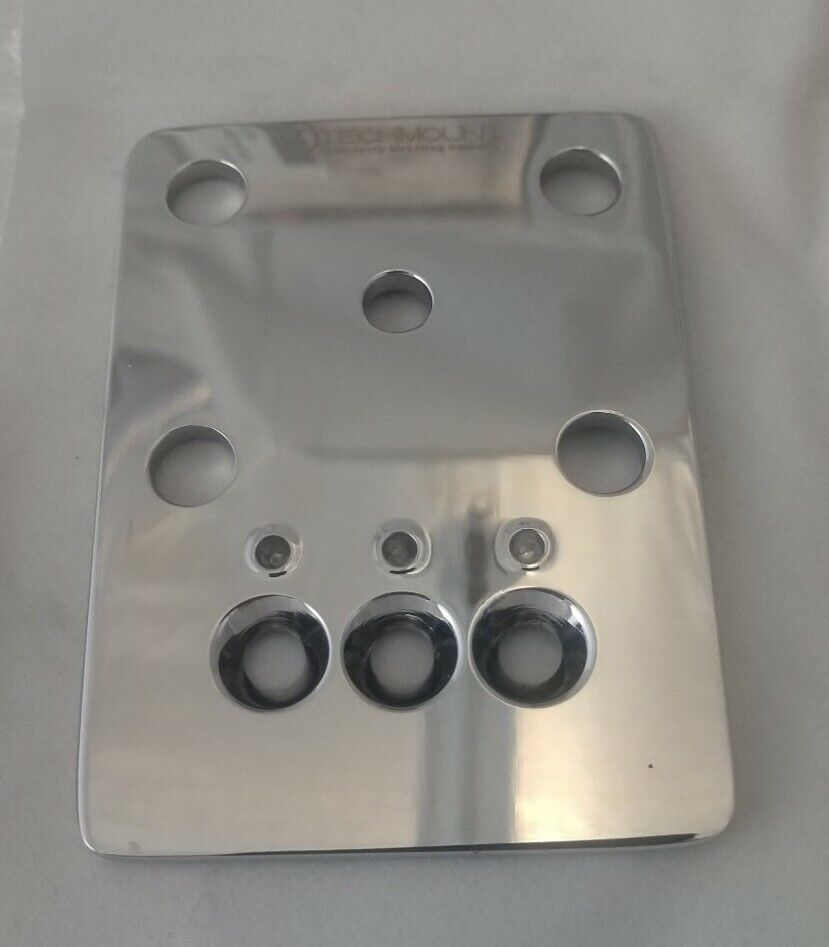 NEW GENUINE TechMount GPS/XM Radio Multi Use Accessory Top Plate Chrome / 60091C