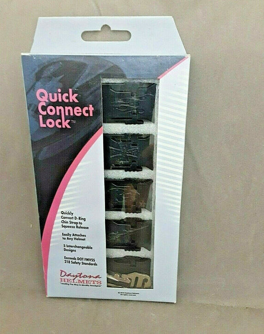 Daytona Helmets Motorcycle Quick Connect Lock Fits Most Helmets With D ring