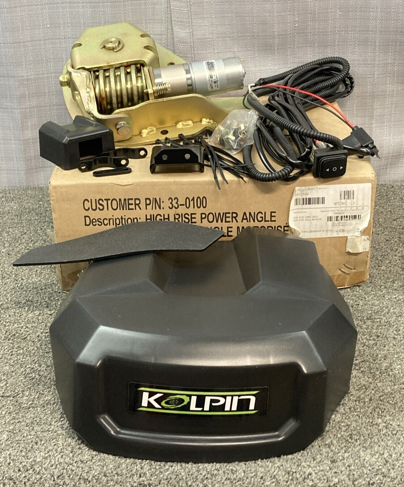 NEW GENUINE KOLPIN 33-0100 High Rise Snow Plow Power Angle