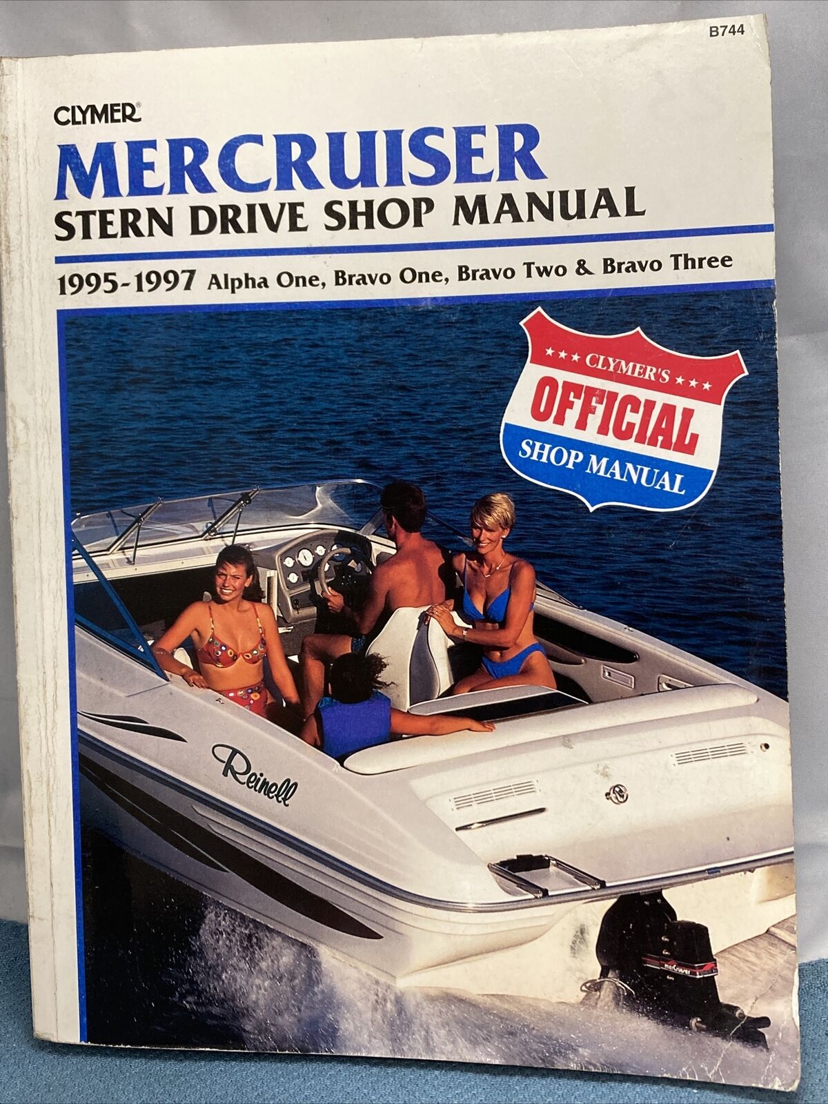 CLYMER MERCRUSIER B744 STERN DRIVE SHOP MANUAL 1995-1997 024185769729