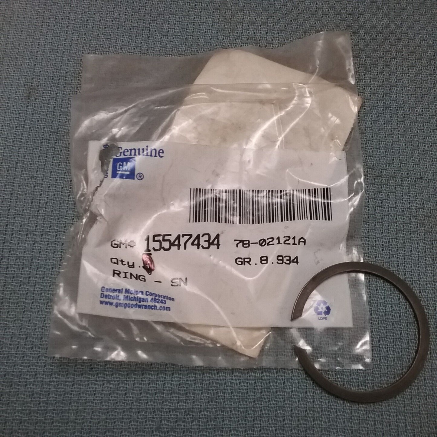 NEW GENUINE GM 15547434 RING, Vehicle Speed Sensor Reluctor Wheel Ret GR 8.934